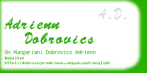 adrienn dobrovics business card